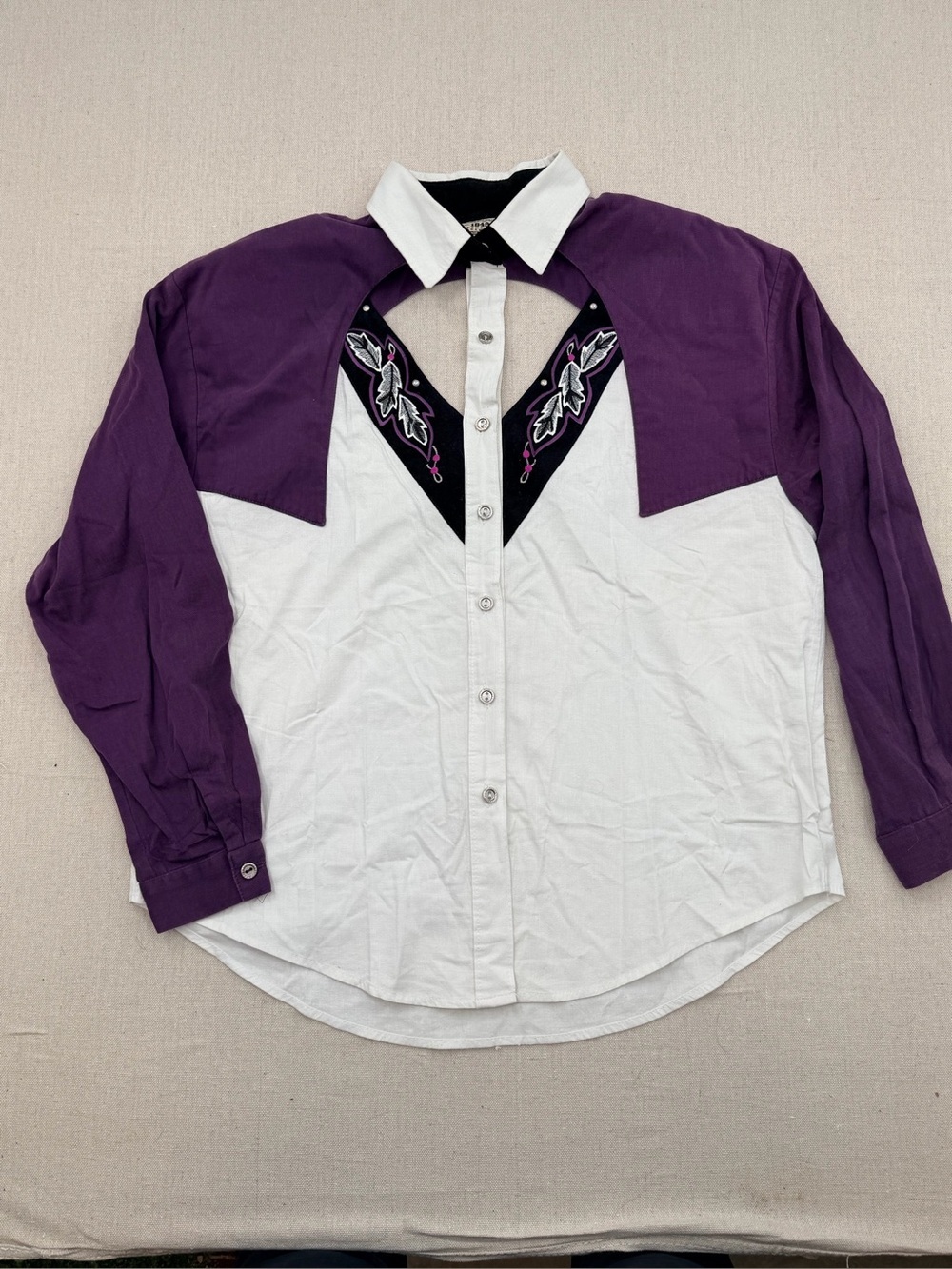 Vintage 90’s 1849 Ranchwear Western-Style Shirt with Embroidered Yoke